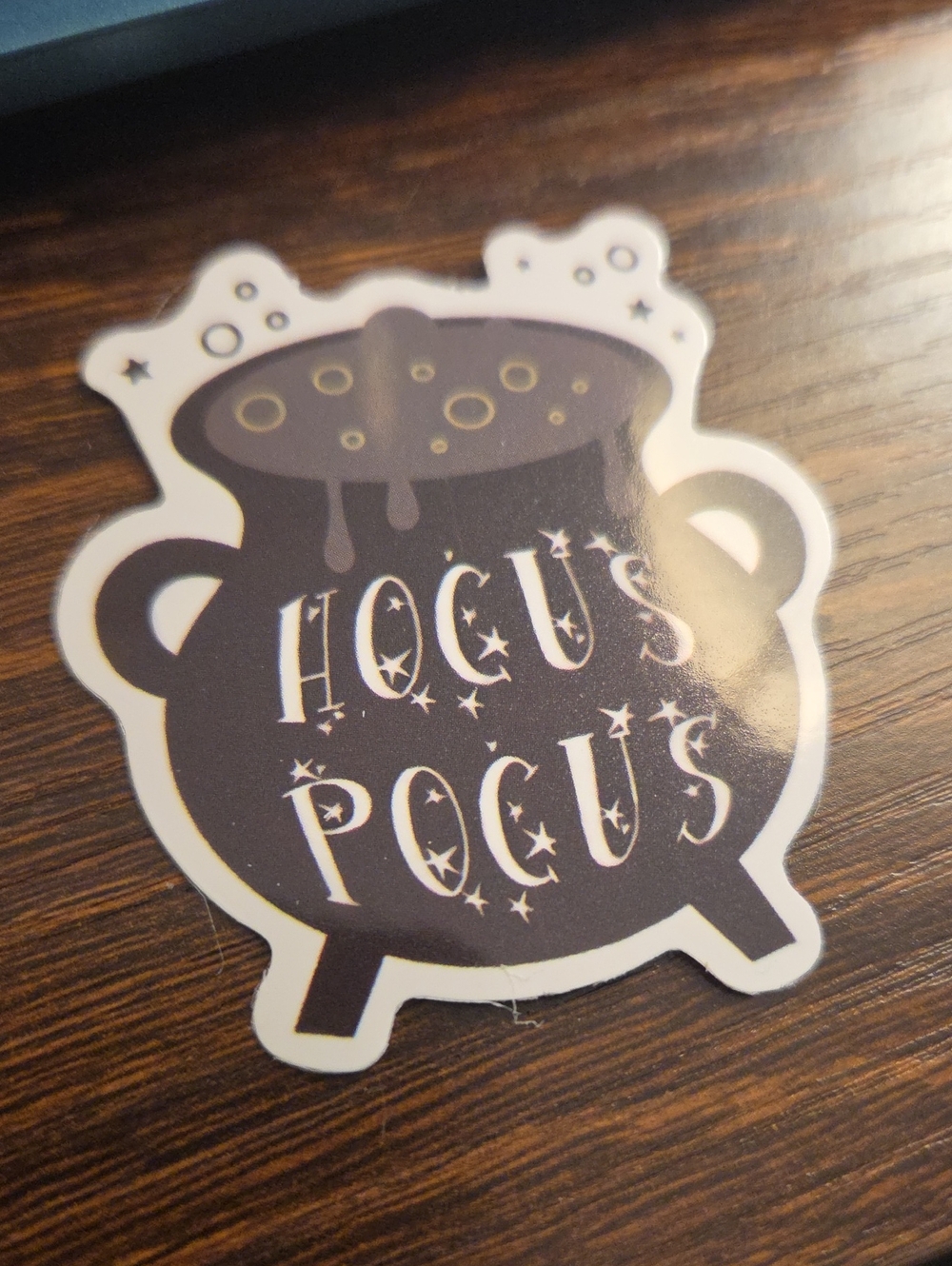 Hocus Pocus Black Cauldron Decorative Sticker